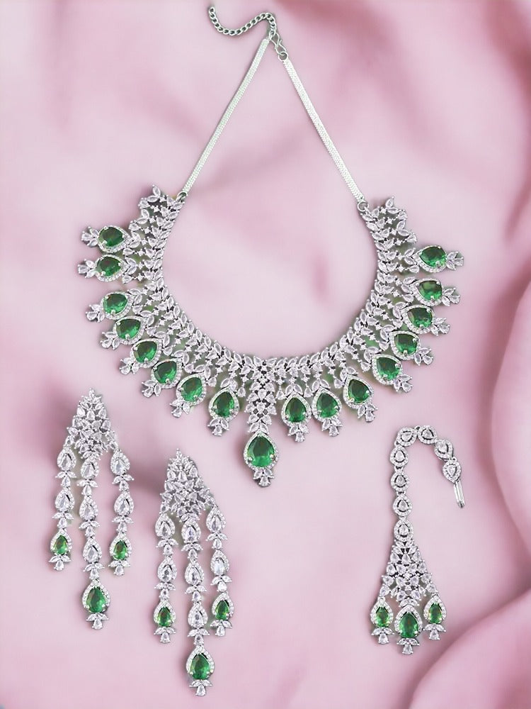 Emerald Simone Zirconia Jewellery Set