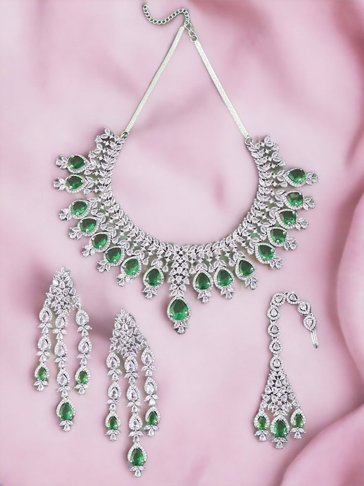 Emerald Simone Zirconia Jewellery Set