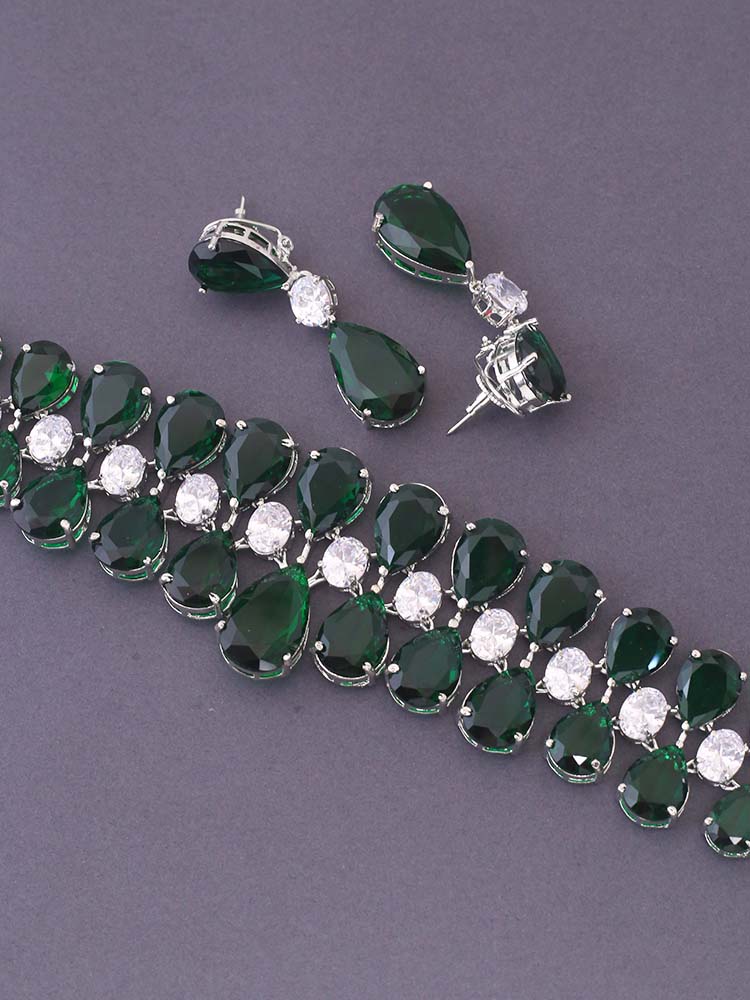 Emerald Sirena Zirconia Jewellery Set