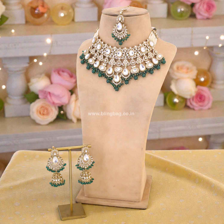 Emerald Sneha Bridal Jewellery Set