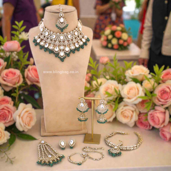 Emerald Sneha Bridal Jewellery Set