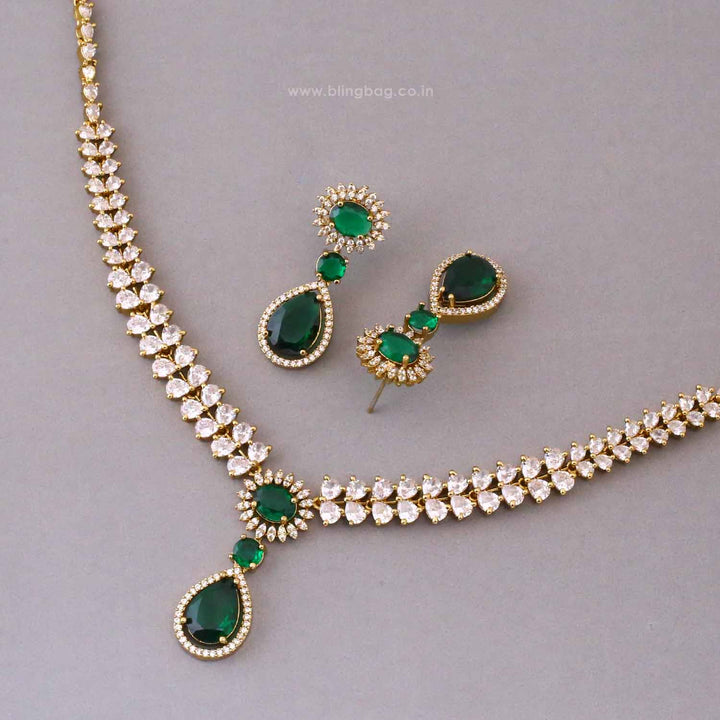 Emerald Solace Victorian Jewellery Set - New Arrival