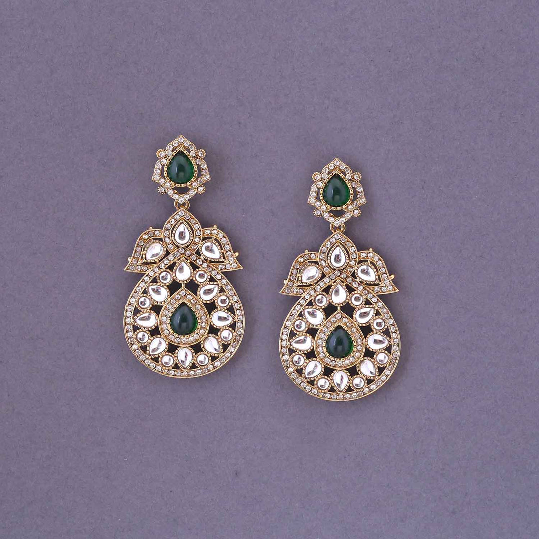 Emerald Sonam Danglers