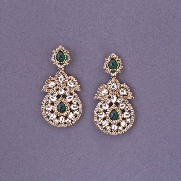 Emerald Sonam Danglers