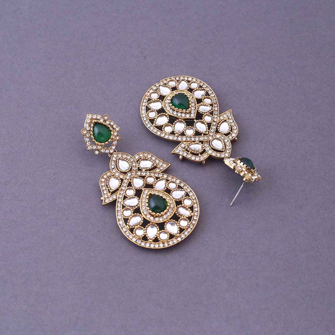 Emerald Sonam Danglers