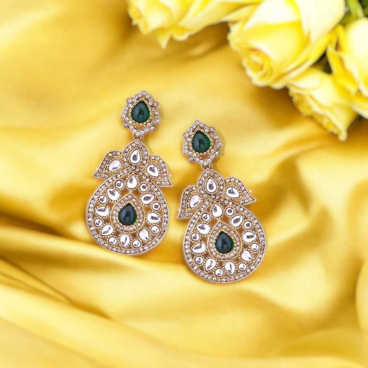 Emerald Sonam Danglers