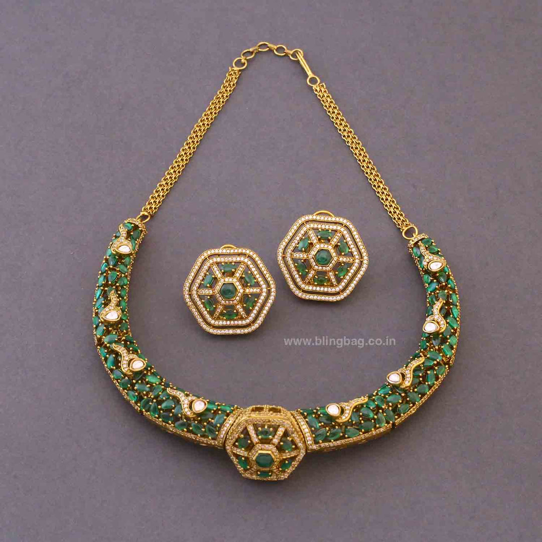 Emerald Sophiae Hasli Victorian Jewellery Set