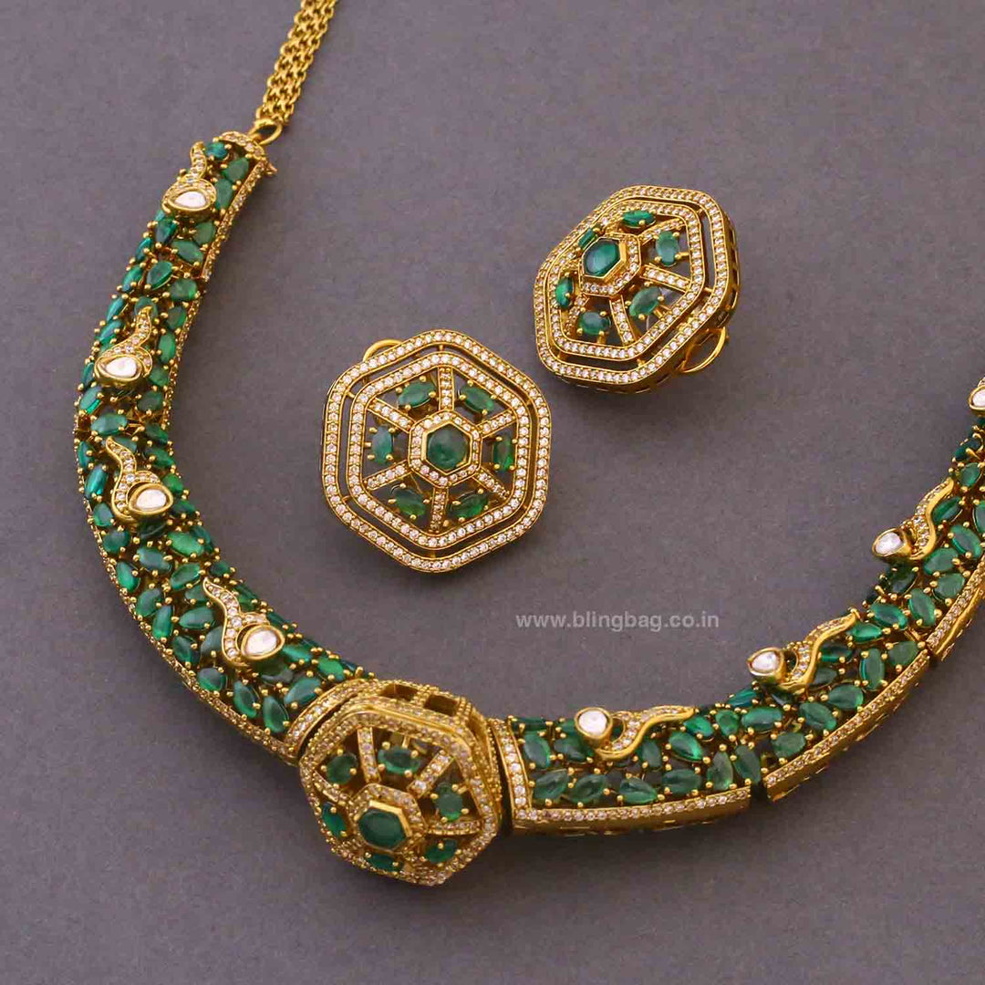 Emerald Sophiae Hasli Victorian Jewellery Set