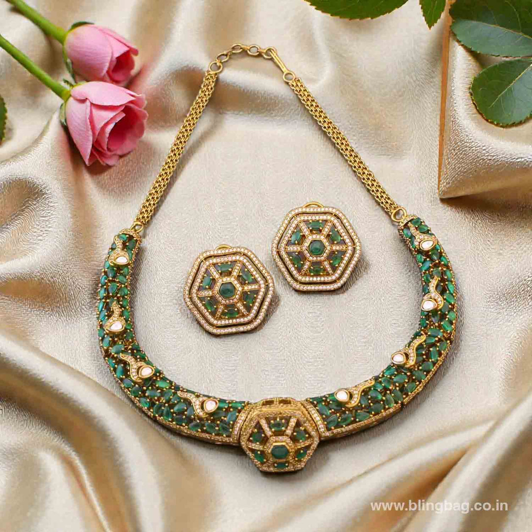 Emerald Sophiae Hasli Victorian Jewellery Set
