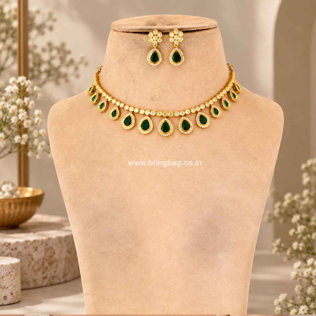 Emerald Starlight Victorian Jewellery Set - New Arrival