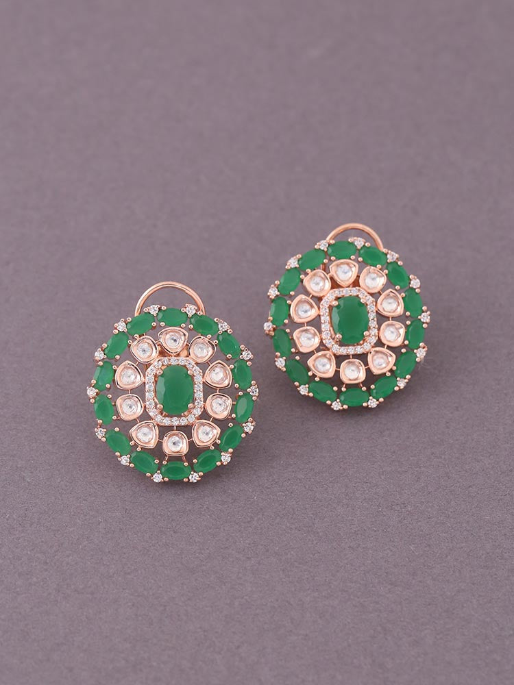 Emerald Susan Zirconia Studs