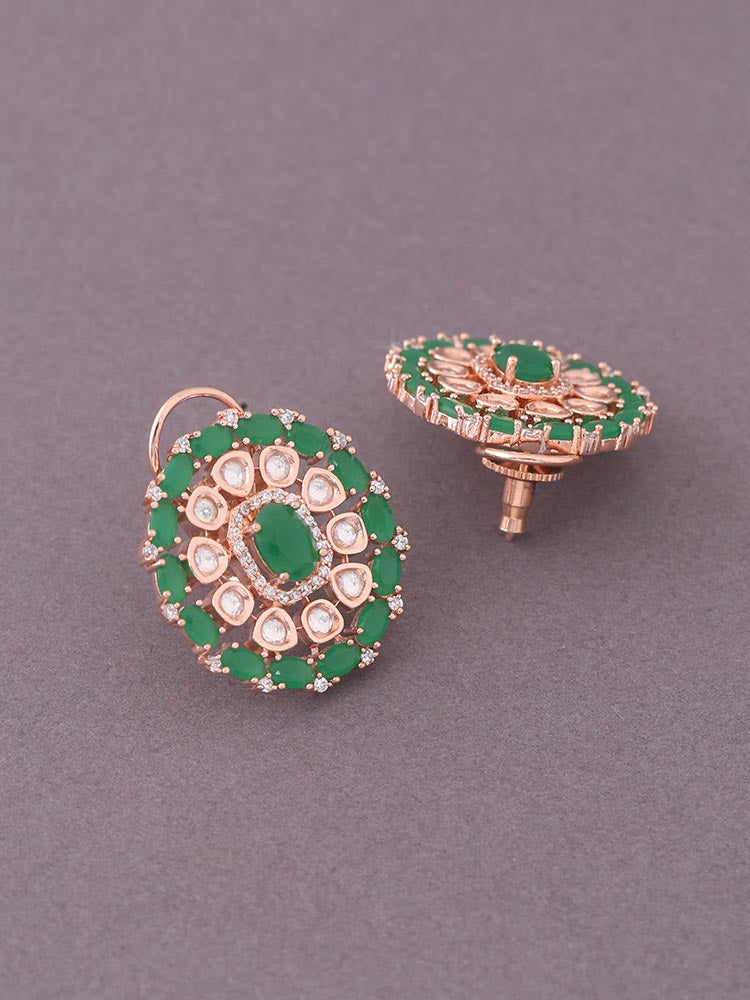 Emerald Susan Zirconia Studs