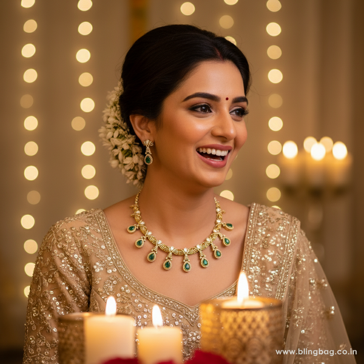 Emerald Sylara Hasli Victorian Jewellery Set - New Arrival