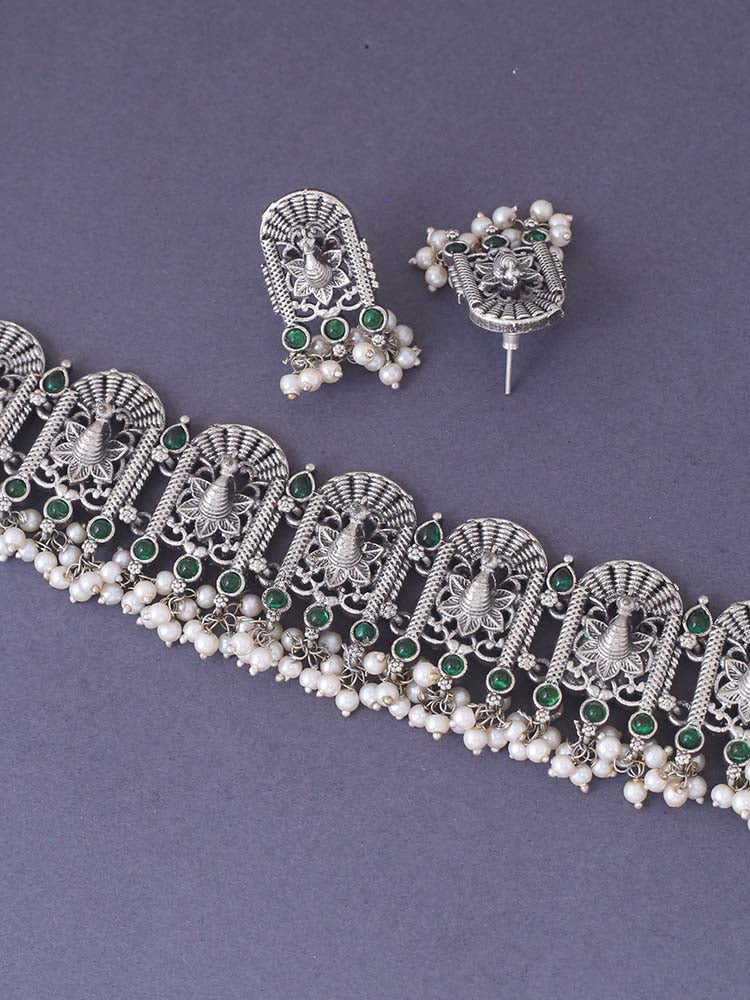 Emerald Tanushree Jewellery Set