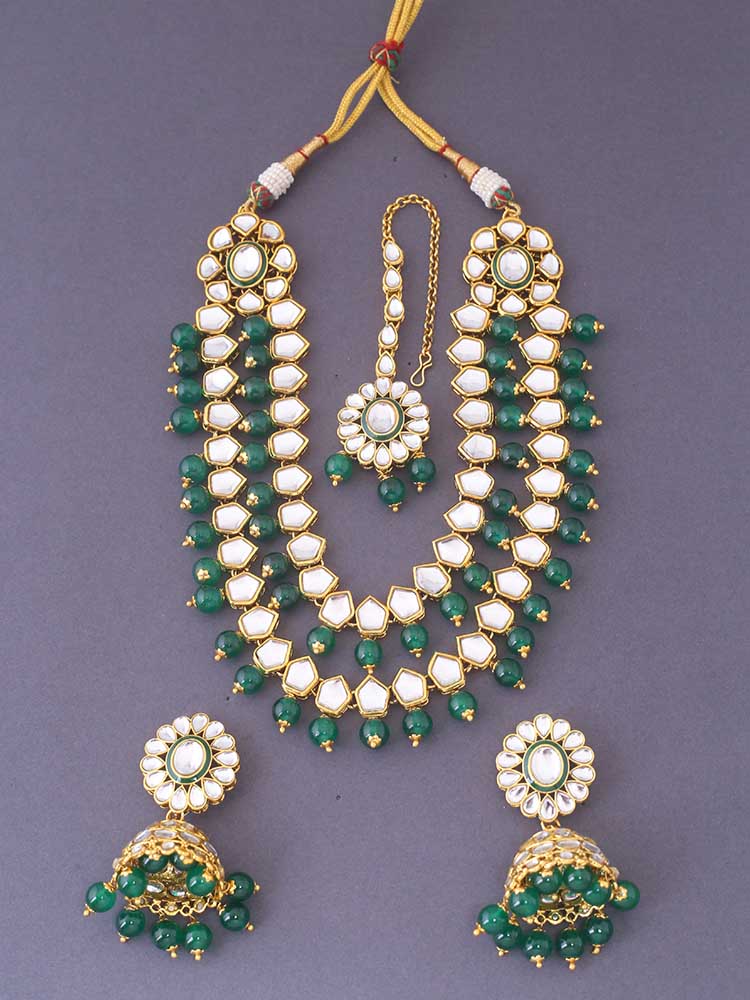 Emerald Tapasi Jewellery Set