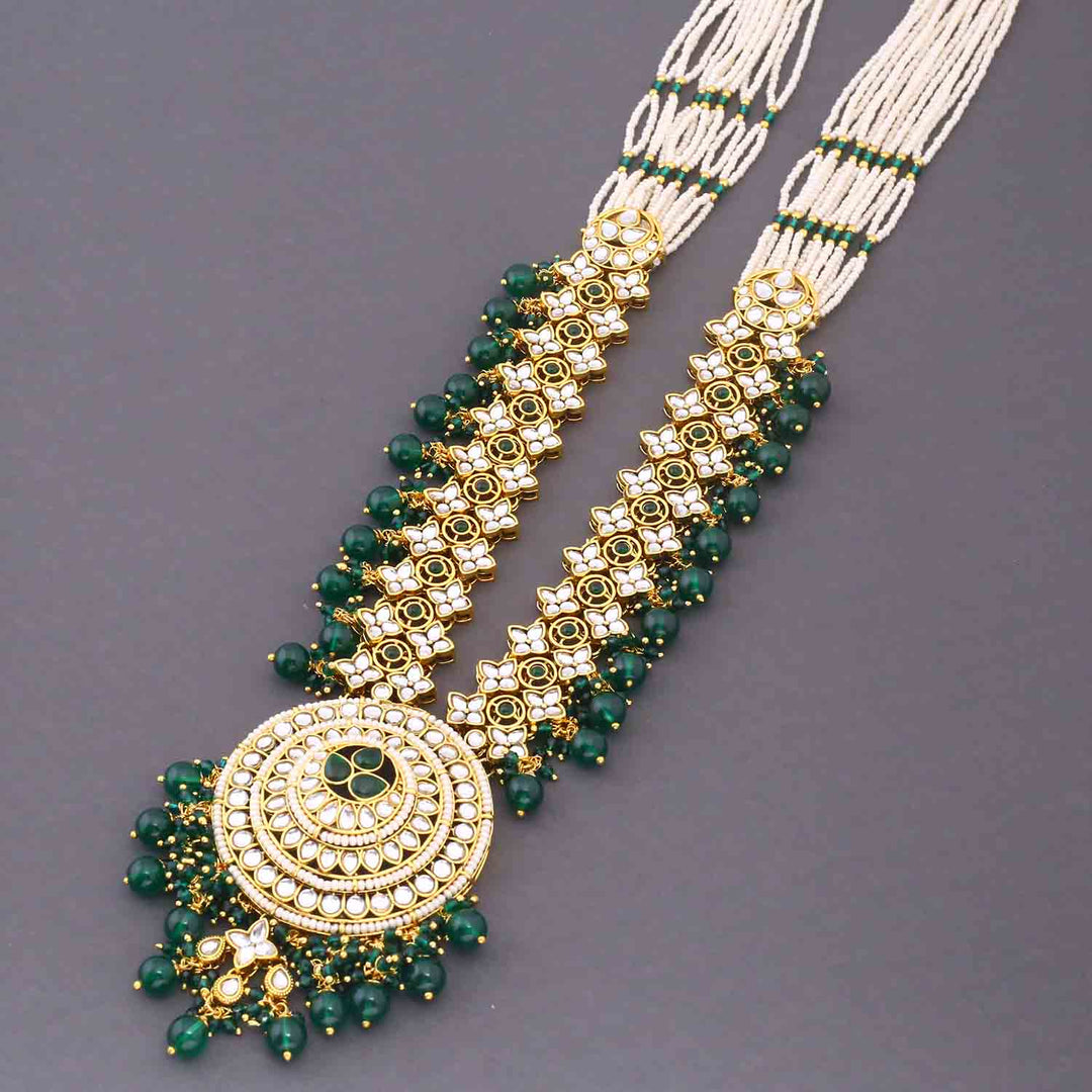 Emerald Tarini Kundan Bridal Jewellery Set