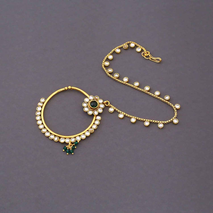 Emerald Tarini Kundan Bridal Jewellery Set