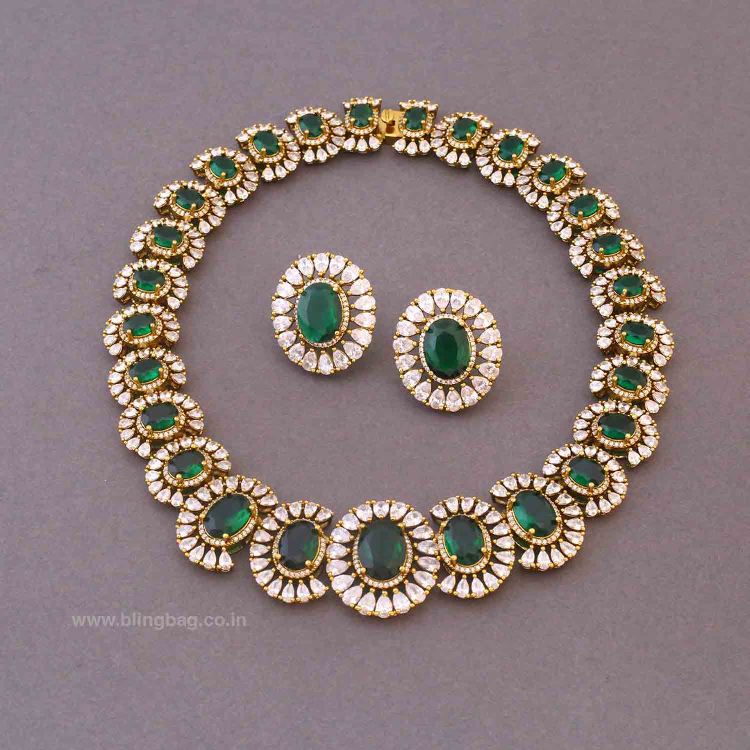 Emerald Tasmiyah Victorian Jewellery Set- New Arrivals