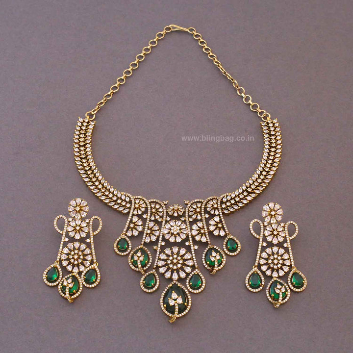 Emerald Tasneem Hasli Victorian Jewellery Set- New Arrivals