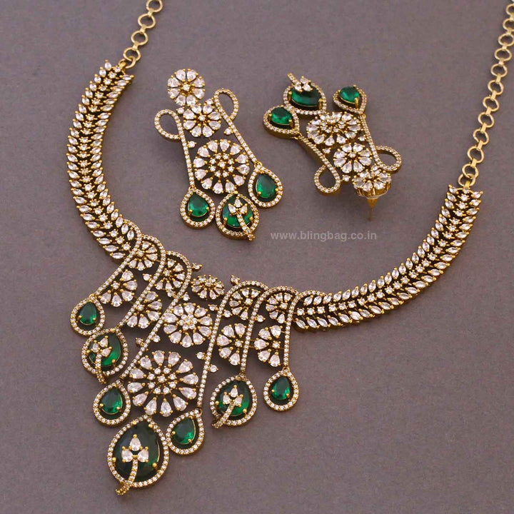 Emerald Tasneem Hasli Victorian Jewellery Set- New Arrivals