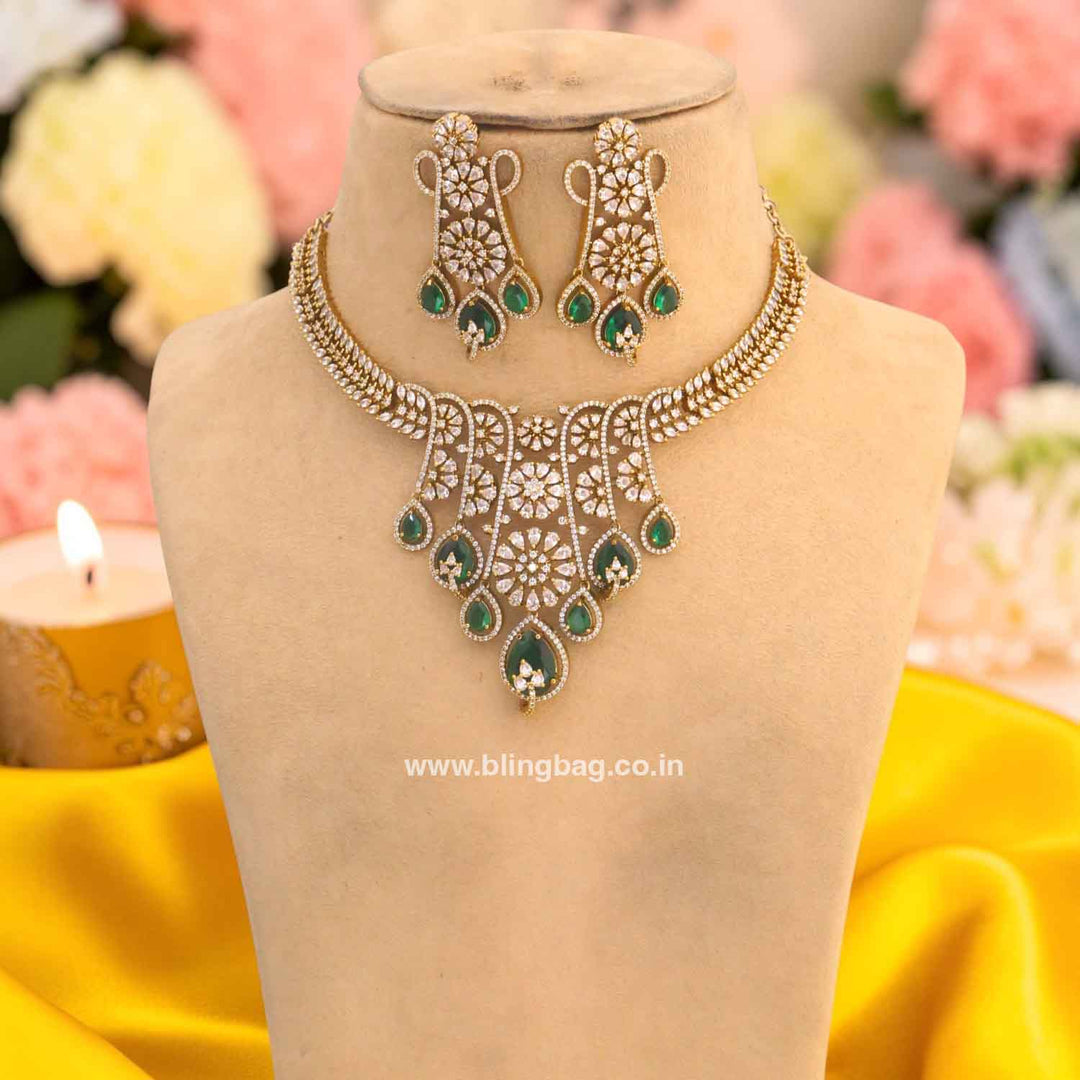 Emerald Tasneem Hasli Victorian Jewellery Set- New Arrivals