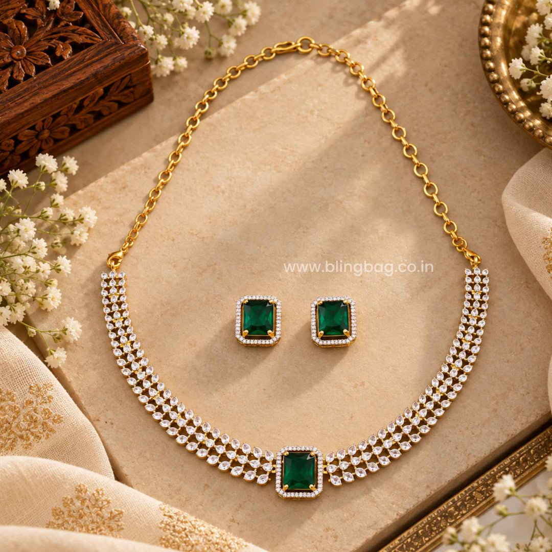 Emerald Thalassa Victorian Jewellery Set - New Arrival