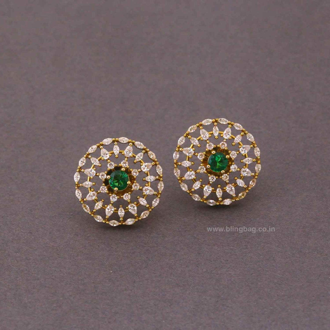Emerald Therisa Victorian Studs