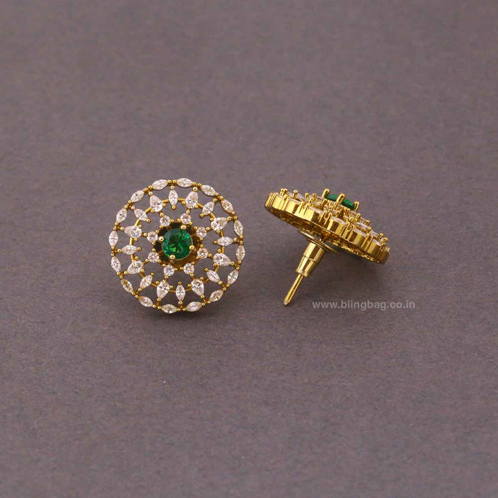 Emerald Therisa Victorian Studs