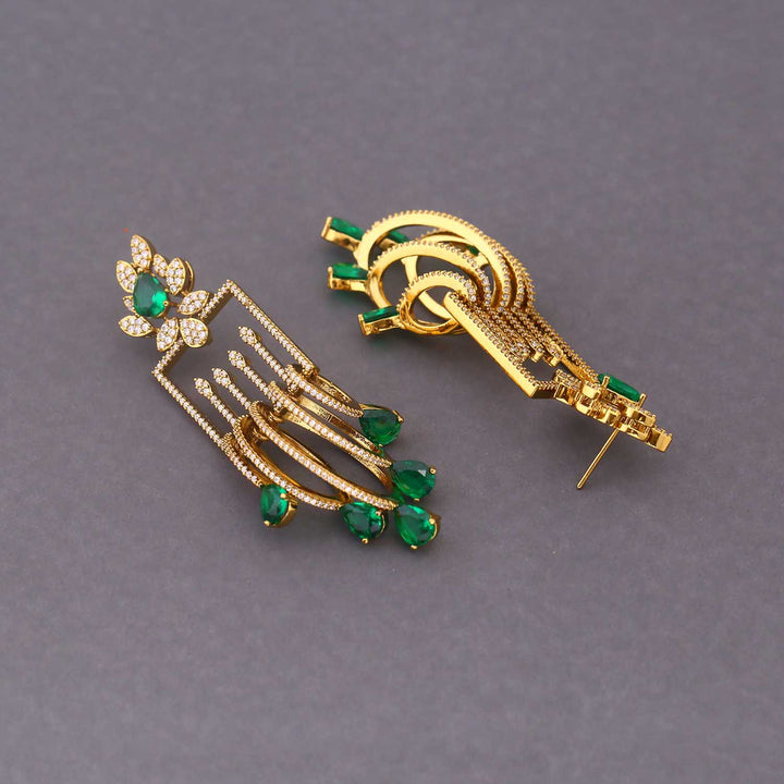 Emerald Trisha Victorian Danglers