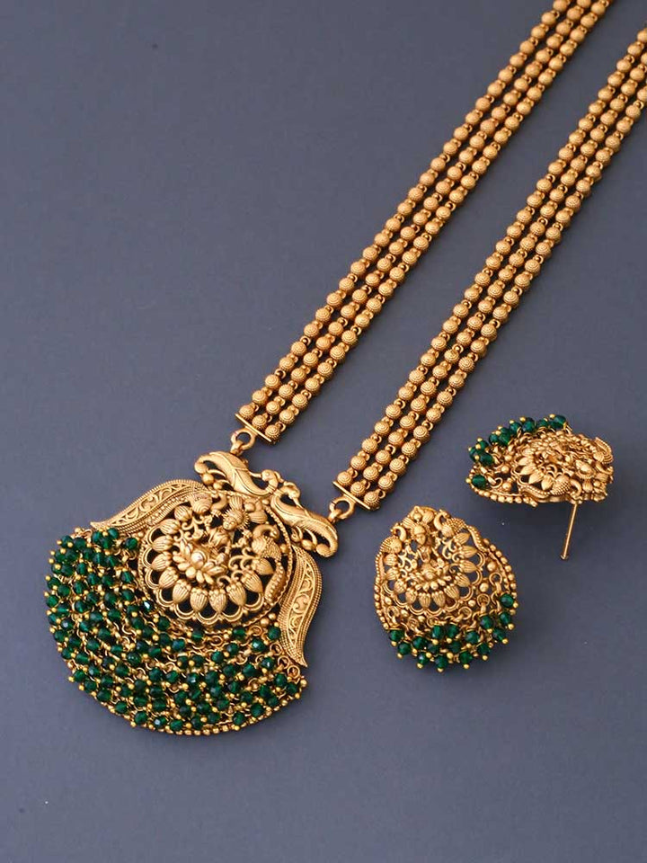 Emerald Uma Temple Jewellery Set - New Arrival