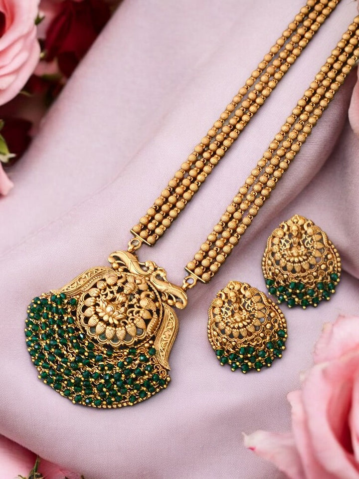 Emerald Uma Temple Jewellery Set - New Arrival
