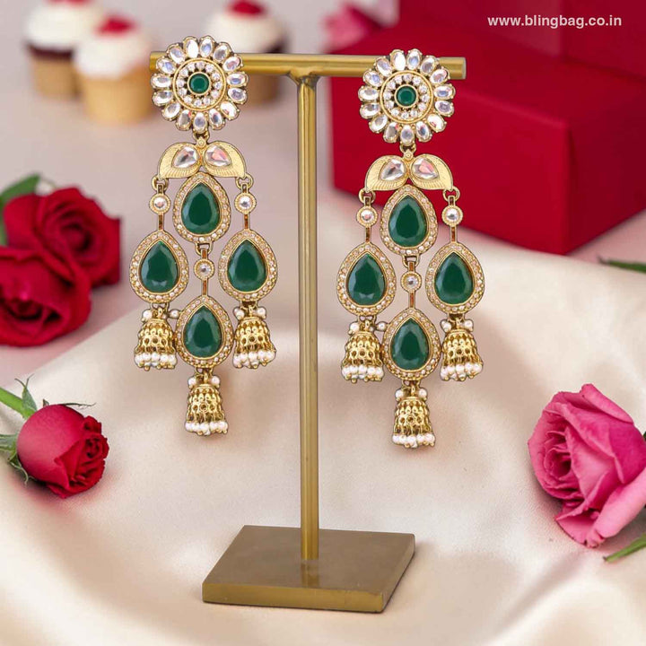 Emerald Urja Jhumkis