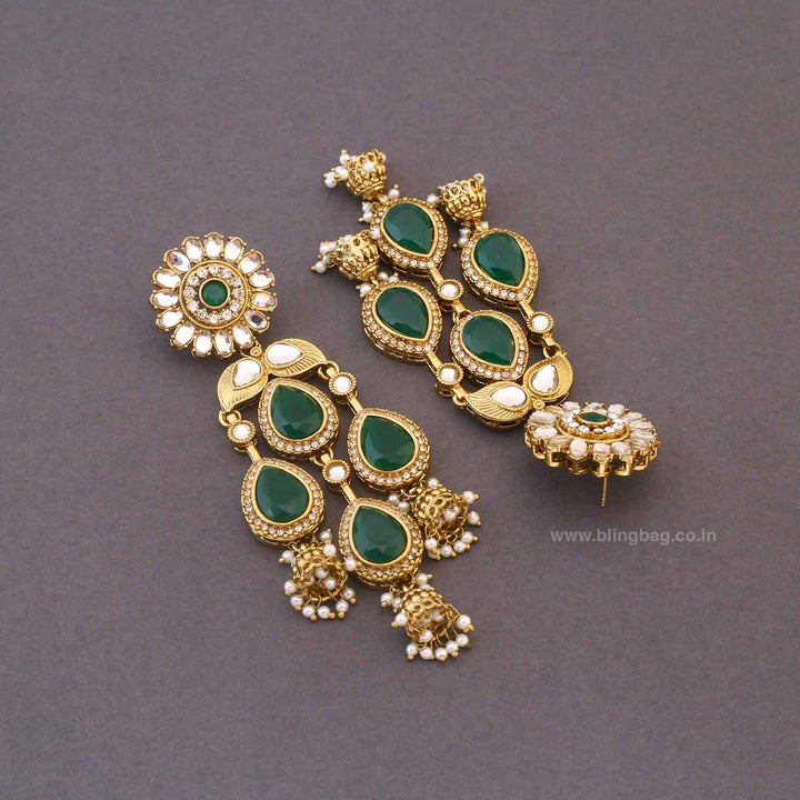 Emerald Urja Jhumkis