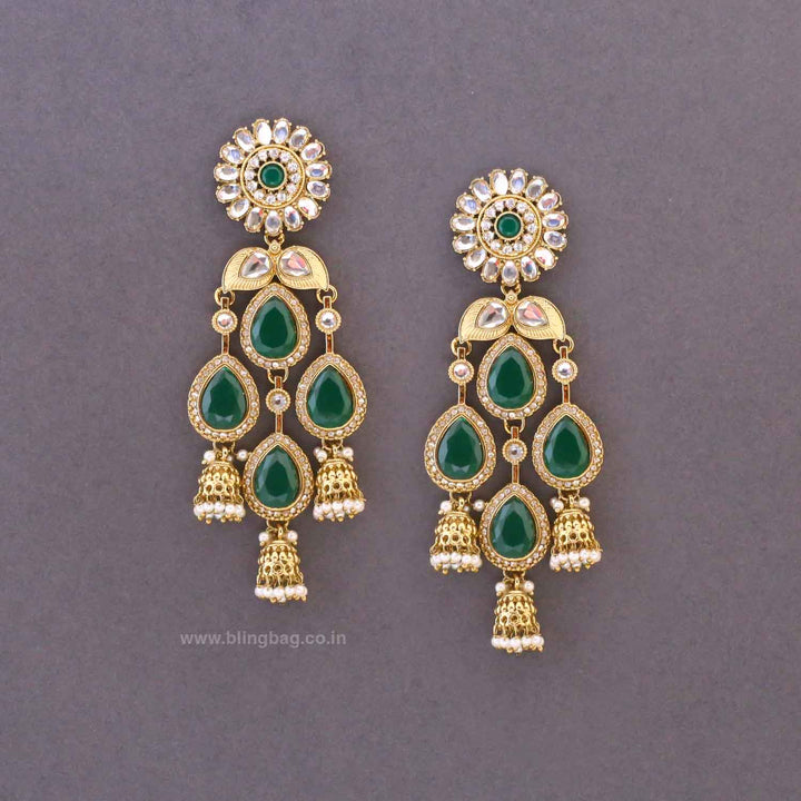 Emerald Urja Jhumkis