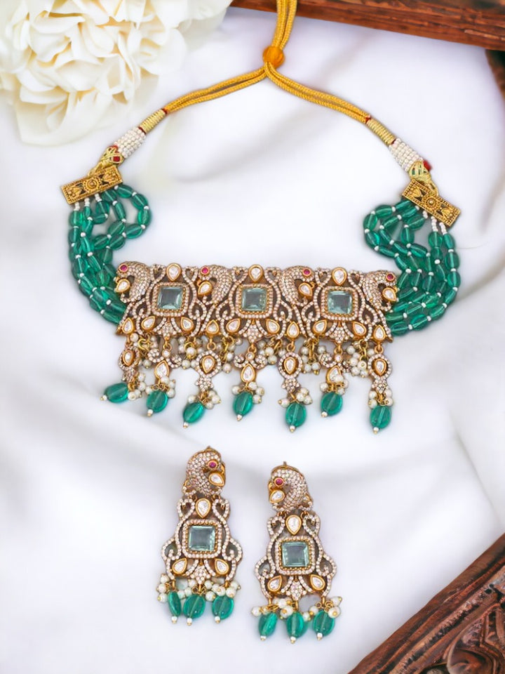 Emerald Urmila Zirconia Jewellery Set