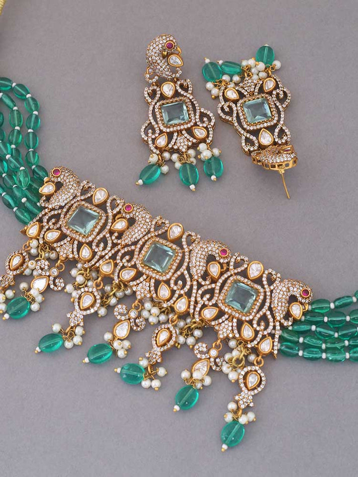 Emerald Urmila Zirconia Jewellery Set