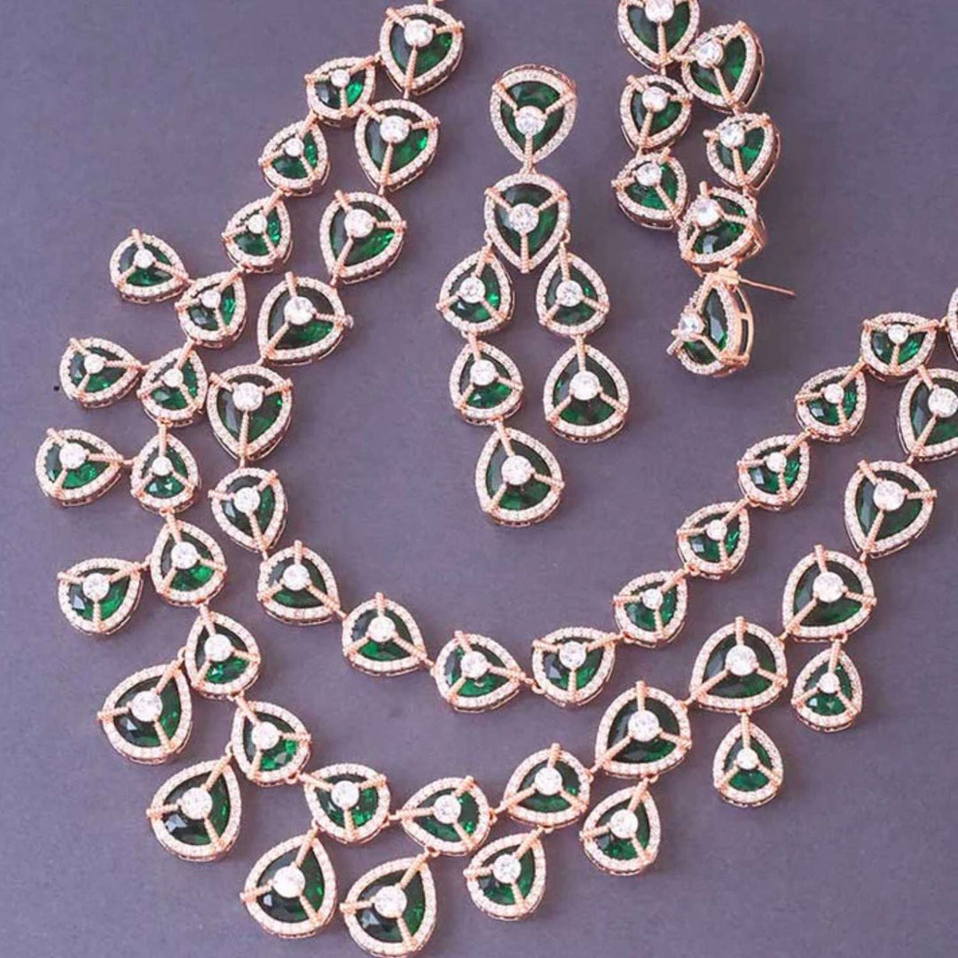 Emerald Ursula Zirconia Jewellery Set