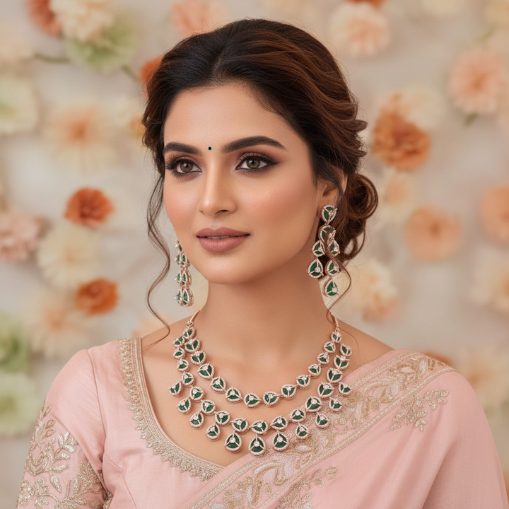 Emerald Ursula Zirconia Jewellery Set