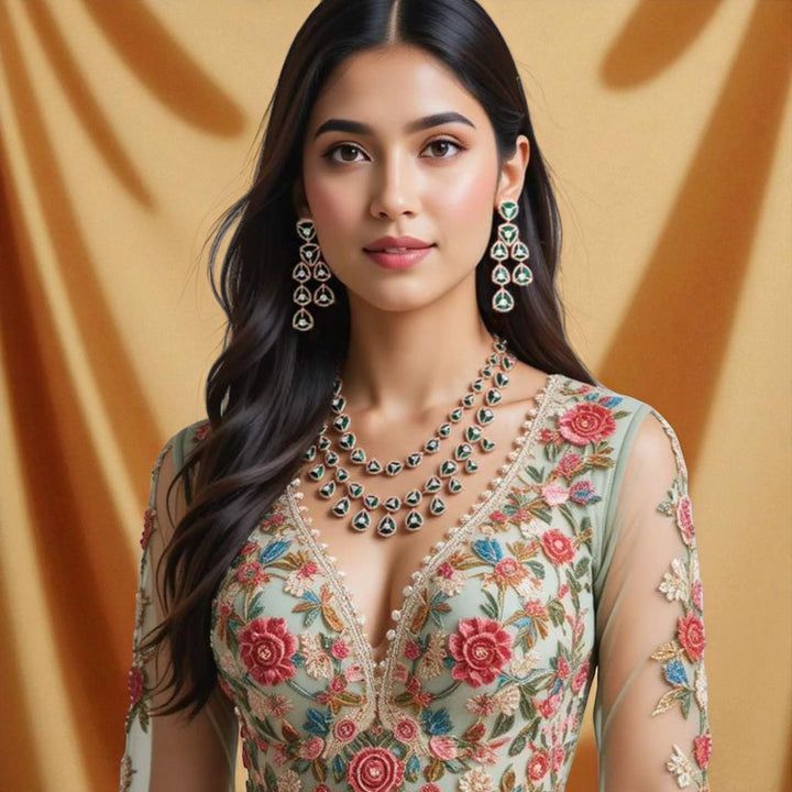 Emerald Ursula Zirconia Jewellery Set