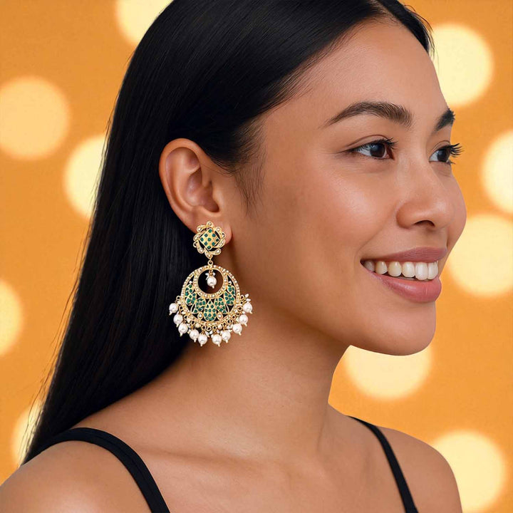 Emerald Urva Ethnic Chaandbalis