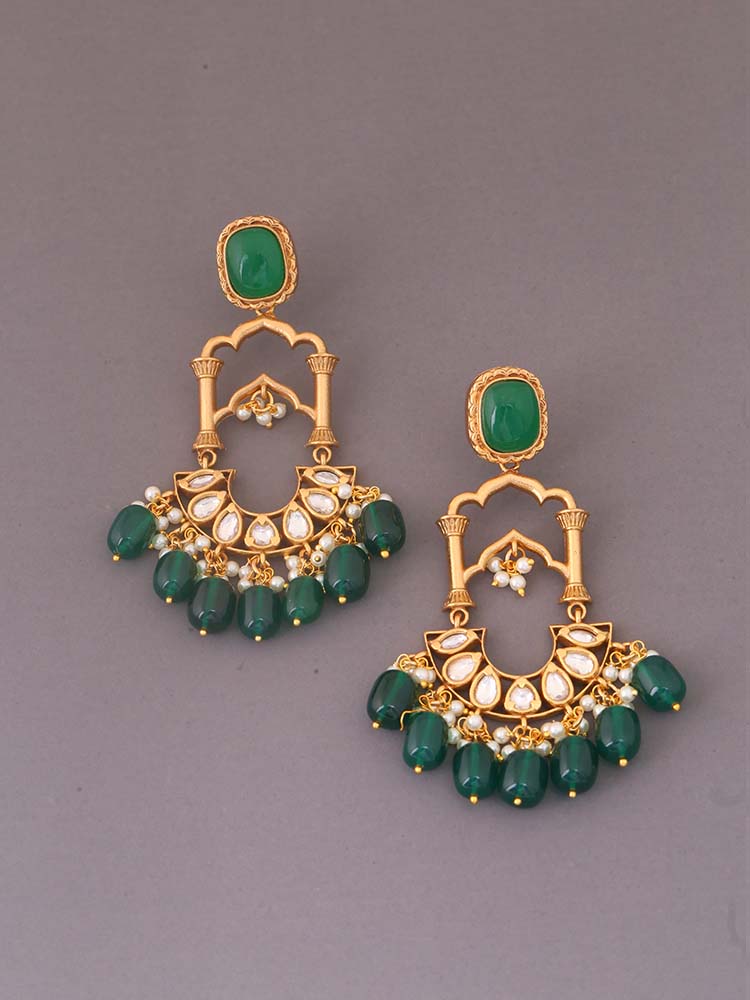 Emerald  Ushika Danglers