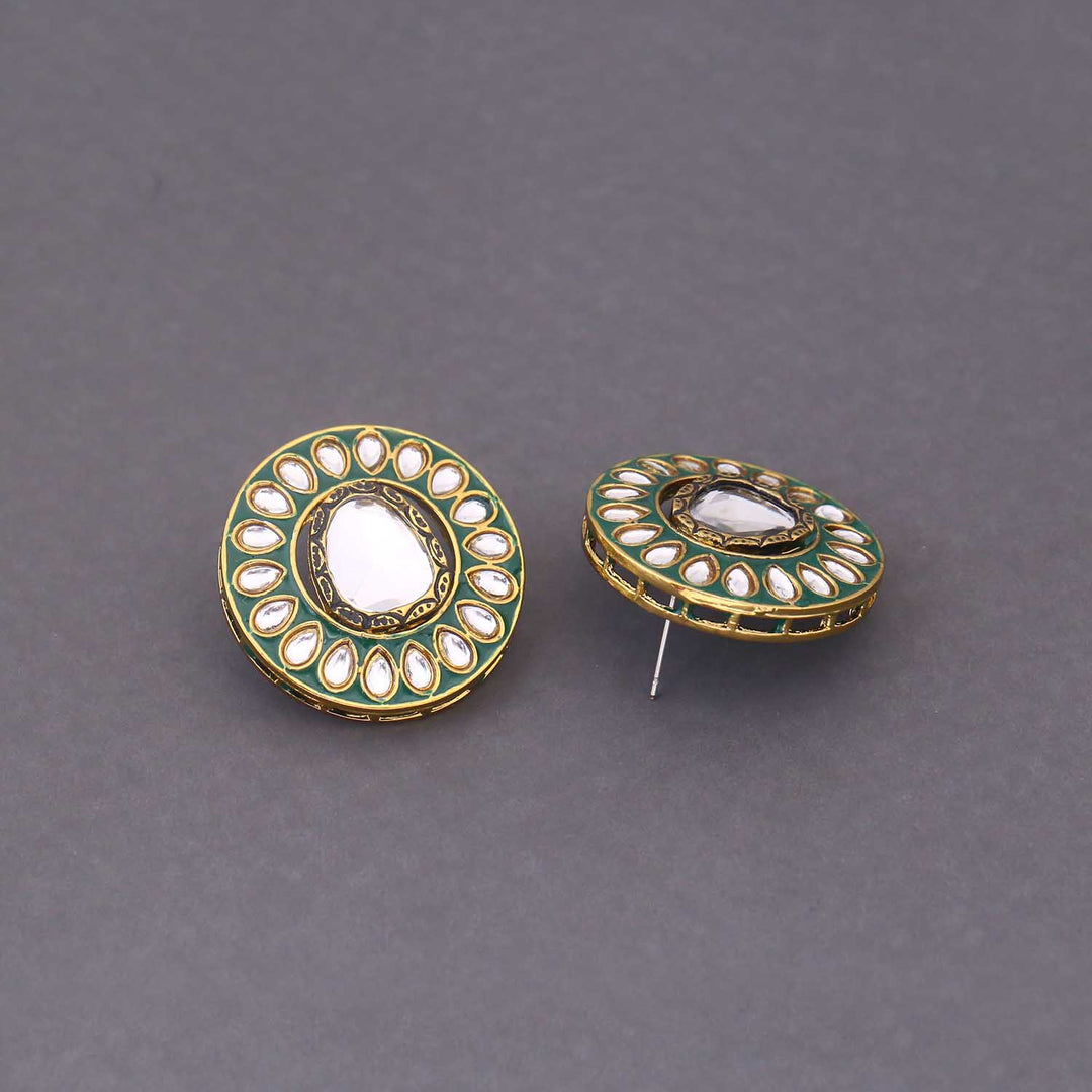 Emerald Ushiya Studs