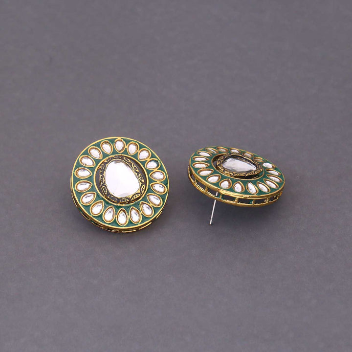 Emerald Ushiya Studs