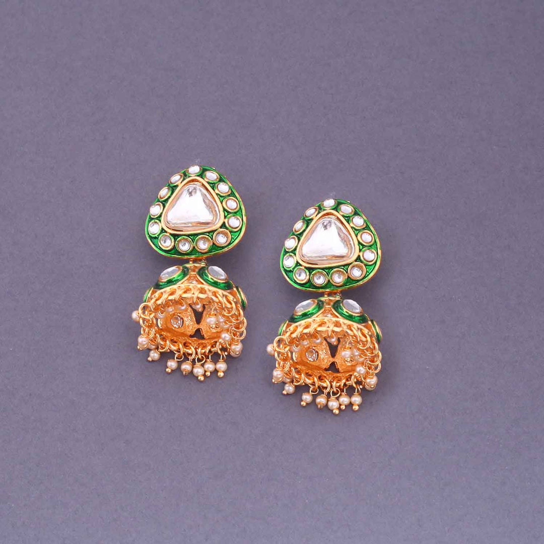 Emerald Usjha Bridal Jewellery Set