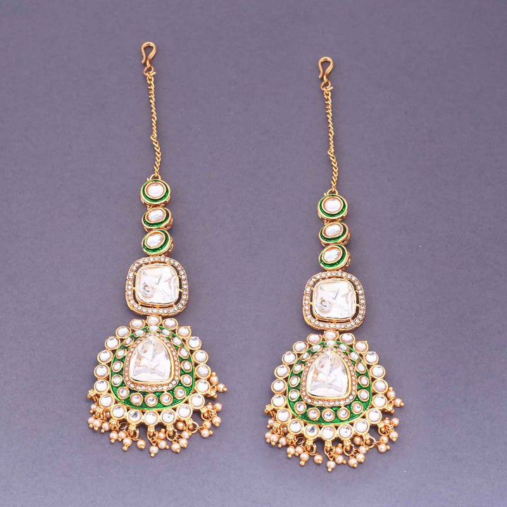 Emerald Usjha Bridal Jewellery Set