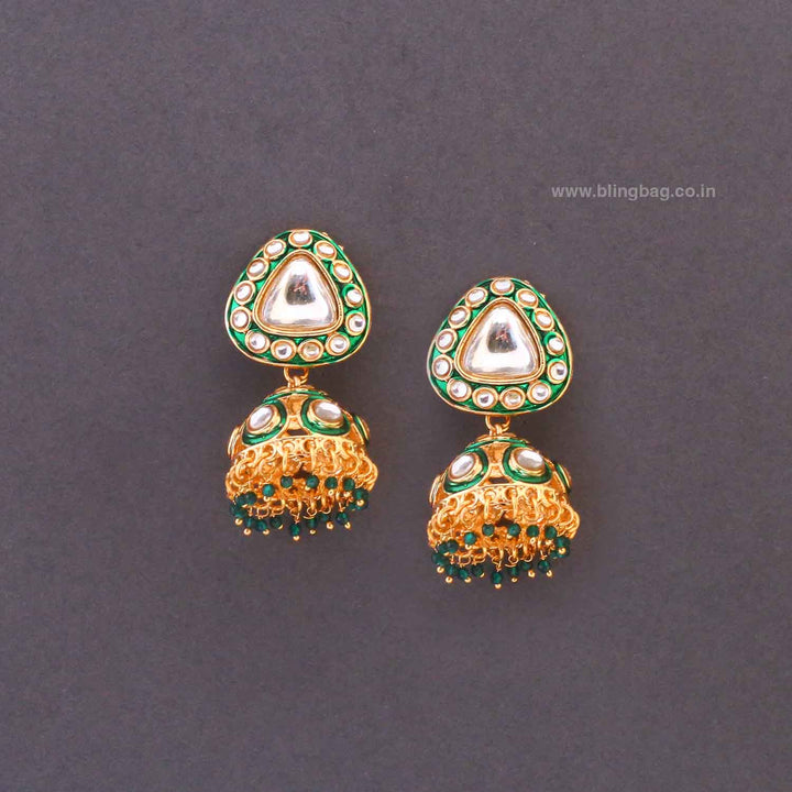 Emerald Usjha Bridal Jewellery Set