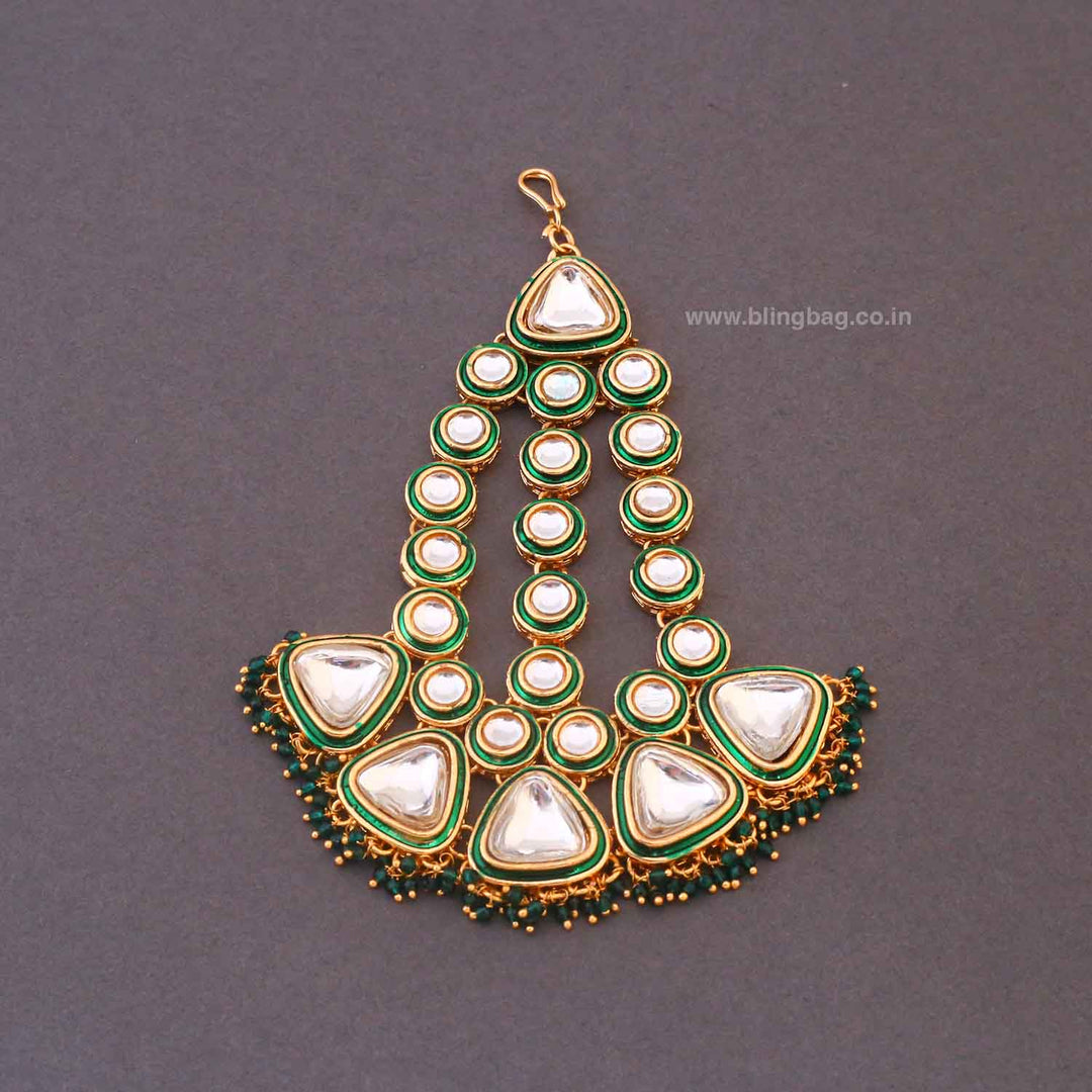 Emerald Usjha Bridal Jewellery Set