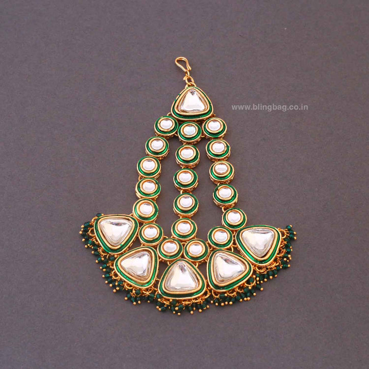 Emerald Usjha Bridal Jewellery Set