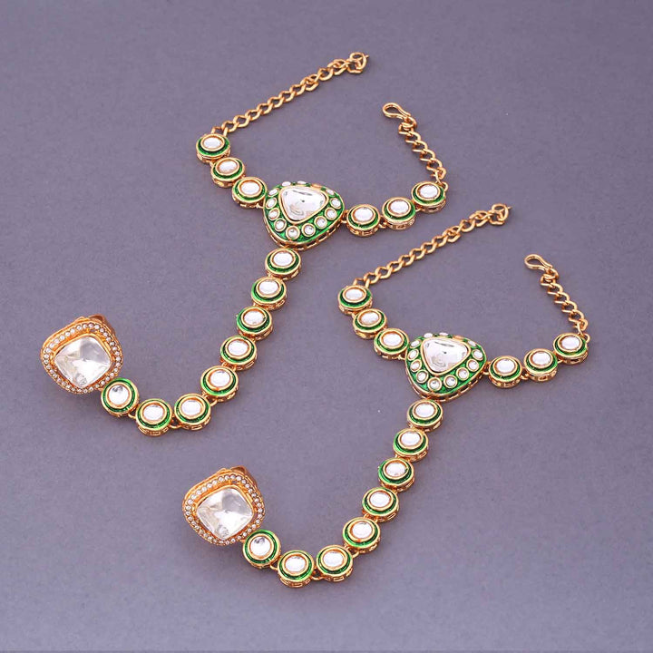 Emerald Usjha Bridal Jewellery Set