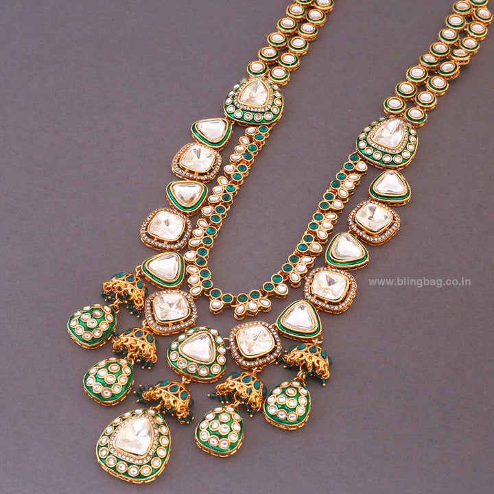 Emerald Usjha Bridal Jewellery Set